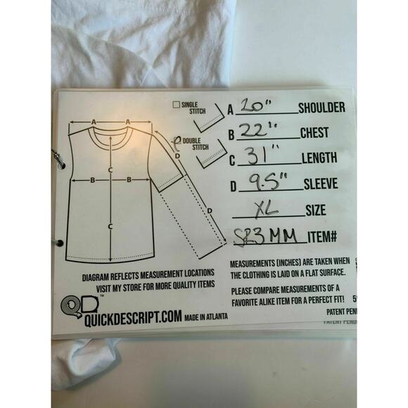 SR3MM White Graphic Cotton T-Shirt Size XL - Picture 5 of 5